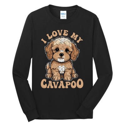 I Love My Cavapoo Dog Lover Cavoodle Owner Tall Long Sleeve T-Shirt