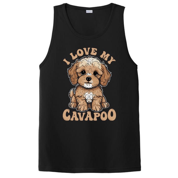 I Love My Cavapoo Dog Lover Cavoodle Owner PosiCharge Competitor Tank