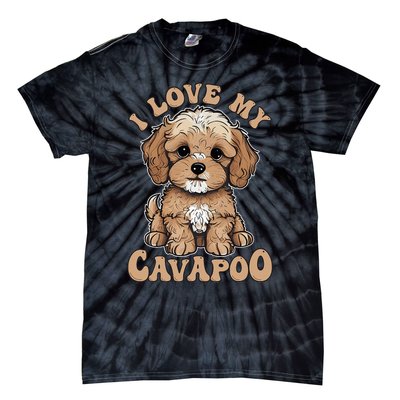 I Love My Cavapoo Dog Lover Cavoodle Owner Tie-Dye T-Shirt