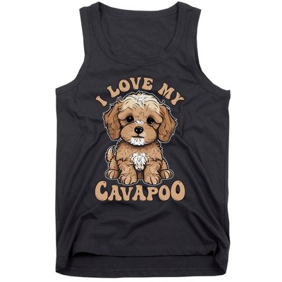 I Love My Cavapoo Dog Lover Cavoodle Owner Tank Top