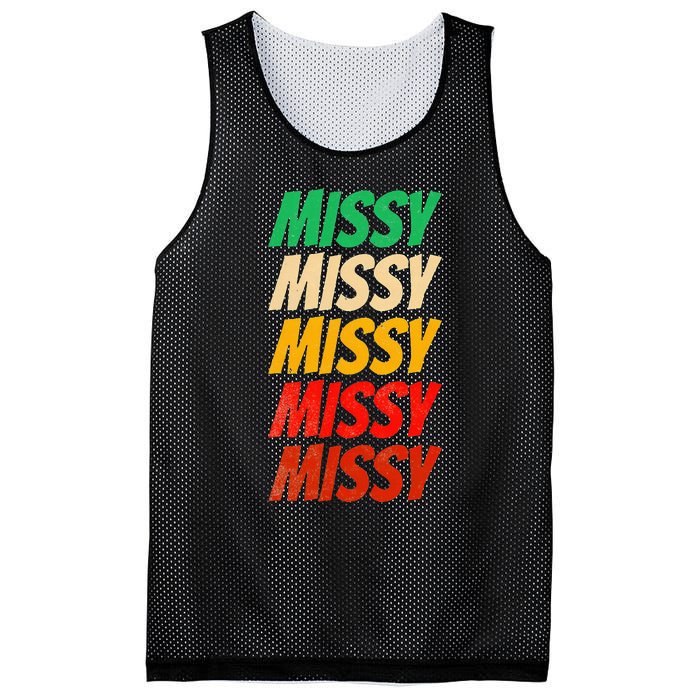 I Love Missy First Name Missy Vintage Mesh Reversible Basketball Jersey Tank