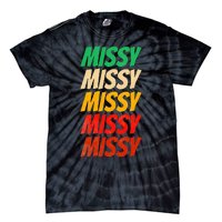 I Love Missy First Name Missy Vintage Tie-Dye T-Shirt