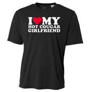 I Love My Hot Cougar Girlfriend GF I Heart My Hot Cougar Girlfriend Cooling Performance Crew T-Shirt