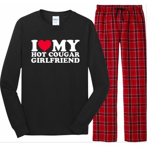 I Love My Hot Cougar Girlfriend GF I Heart My Hot Cougar Girlfriend Long Sleeve Pajama Set