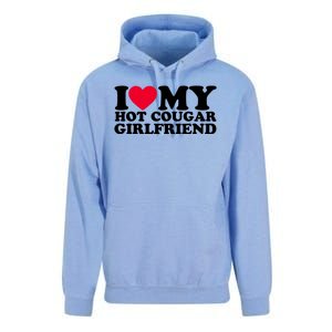 I Love My Hot Cougar Girlfriend GF I Heart My Hot Cougar Girlfriend Unisex Surf Hoodie