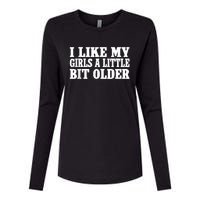 I Like My Girl A Little Bit Older Funny Retro Vintage Womens Cotton Relaxed Long Sleeve T-Shirt