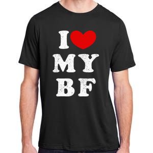 I Love My Boyfriend I Heart My Bf Adult ChromaSoft Performance T-Shirt