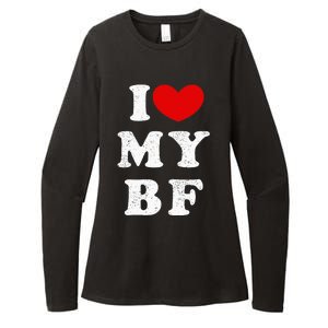 I Love My Boyfriend I Heart My Bf Womens CVC Long Sleeve Shirt