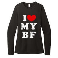 I Love My Boyfriend I Heart My Bf Womens CVC Long Sleeve Shirt