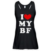 I Love My Boyfriend I Heart My Bf Ladies Essential Flowy Tank