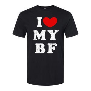 I Love My Boyfriend I Heart My Bf Softstyle CVC T-Shirt