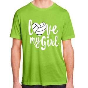 I Love My Mom Volleyball Cute Volleyball Mom Gift Adult ChromaSoft Performance T-Shirt