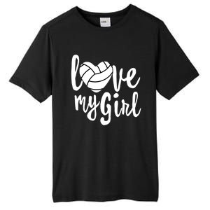 I Love My Mom Volleyball Cute Volleyball Mom Gift Tall Fusion ChromaSoft Performance T-Shirt