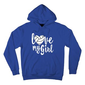 I Love My Mom Volleyball Cute Volleyball Mom Gift Hoodie