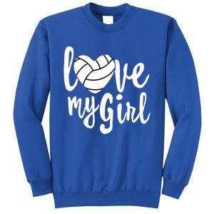 I Love My Mom Volleyball Cute Volleyball Mom Gift Sweatshirt