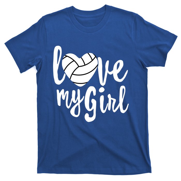 I Love My Mom Volleyball Cute Volleyball Mom Gift T-Shirt