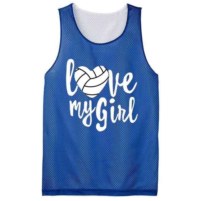 I Love My Mom Volleyball Cute Volleyball Mom Gift Mesh Reversible Basketball Jersey Tank