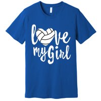 I Love My Mom Volleyball Cute Volleyball Mom Gift Premium T-Shirt