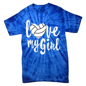 I Love My Mom Volleyball Cute Volleyball Mom Gift Tie-Dye T-Shirt