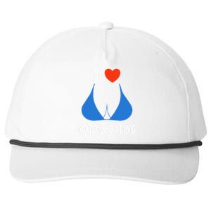 I Love Motor Boating Inappropriate Boater Snapback Five-Panel Rope Hat