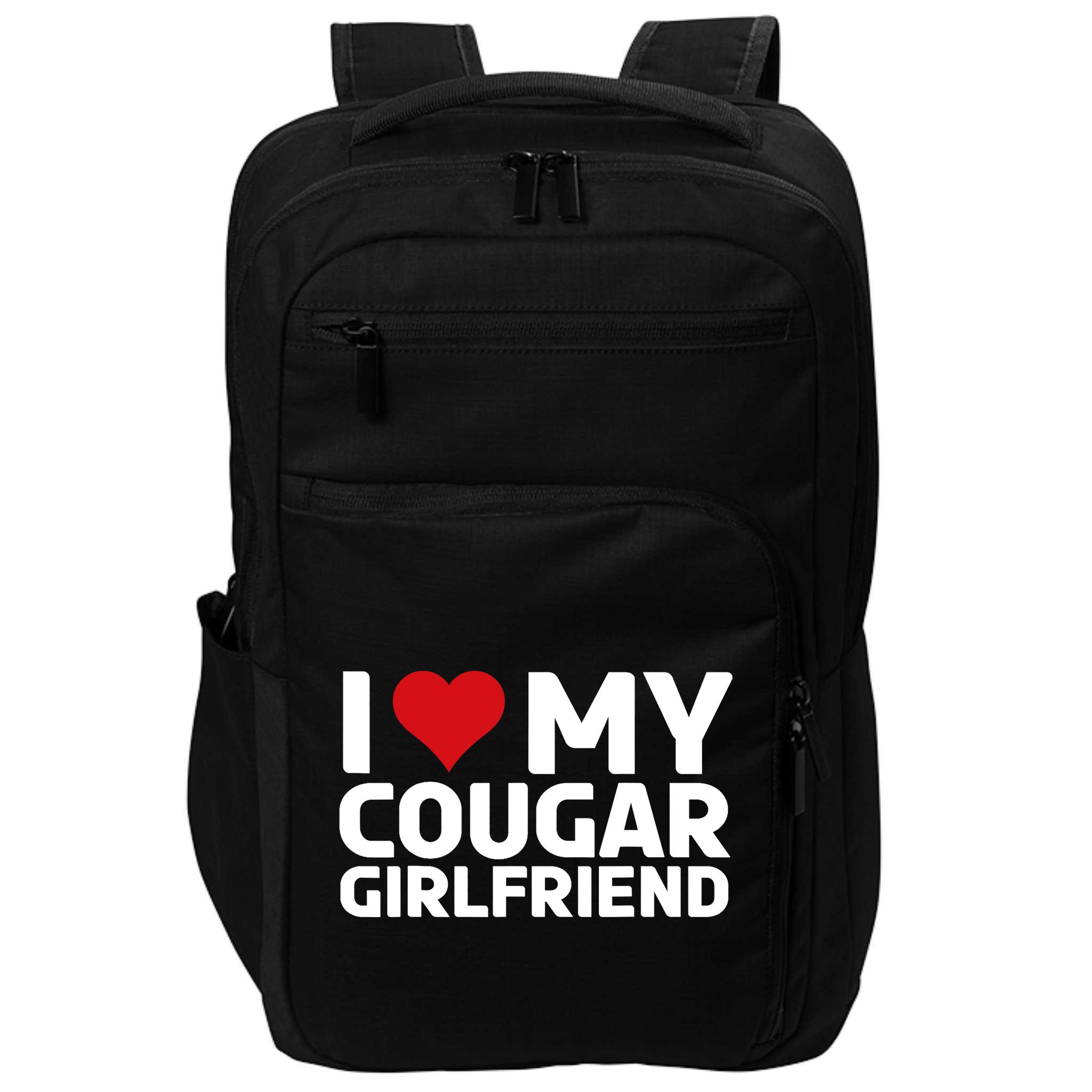 I Love My Cougar Girlfriend | I Heart My Cougar Girlfriend Impact Tech Backpack