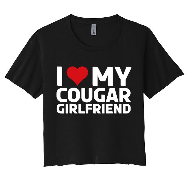 I Love My Cougar Girlfriend | I Heart My Cougar Girlfriend Crop Top