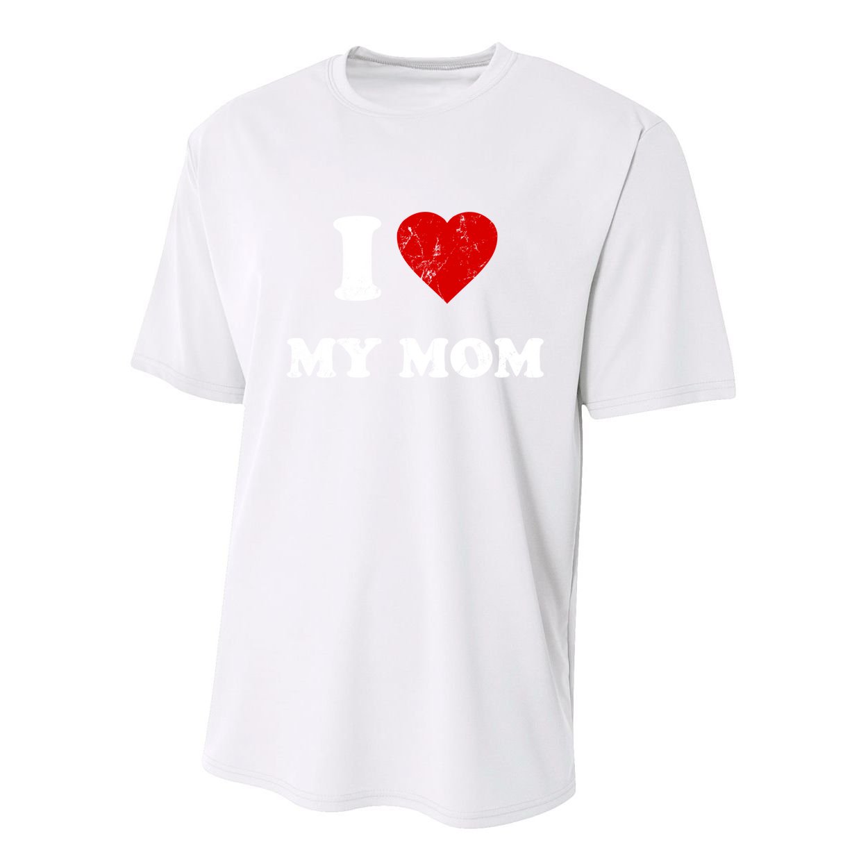I Love My Mom Cute Gift Youth Performance Sprint T-Shirt