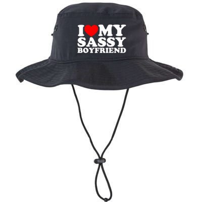 I Love My Sassy Boyfriend Bf Bucket Hat