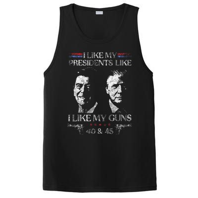 I Like My Presidents Like I Like My Guns 40 45 PosiCharge Competitor Tank