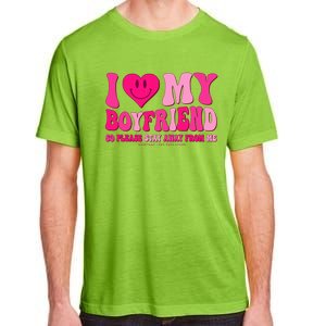 I Love My Boyfriend Valentines Day I Heart My Boyfriend Bf Adult ChromaSoft Performance T-Shirt