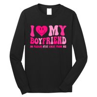 I Love My Boyfriend Valentines Day I Heart My Boyfriend Bf Long Sleeve Shirt