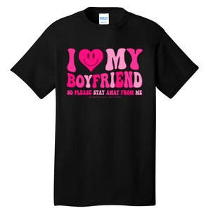 I Love My Boyfriend Valentines Day I Heart My Boyfriend Bf Tall T-Shirt