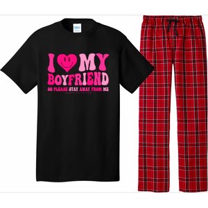 I Love My Boyfriend Valentines Day I Heart My Boyfriend Bf Pajama Set