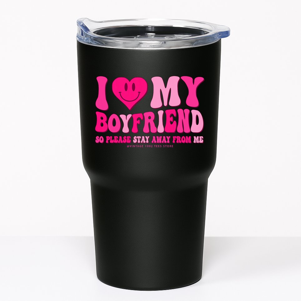 I Love My Boyfriend Valentines Day I Heart My Boyfriend Bf Tumbler