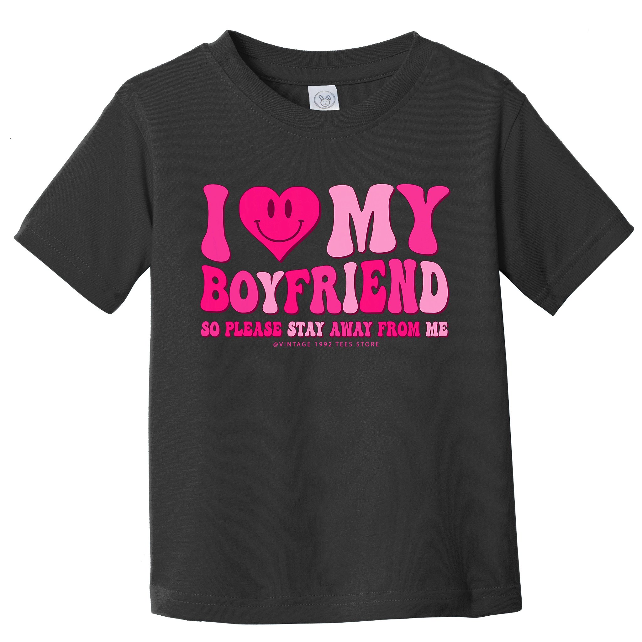 I Love My Boyfriend Valentines Day I Heart My Boyfriend Bf Toddler T-Shirt