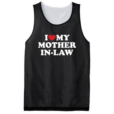 I Love My Mother In Law Mesh Reversible Basketball Jersey Tank