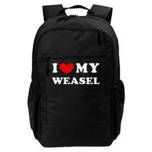 I Love My Weasel Daily Commute Backpack