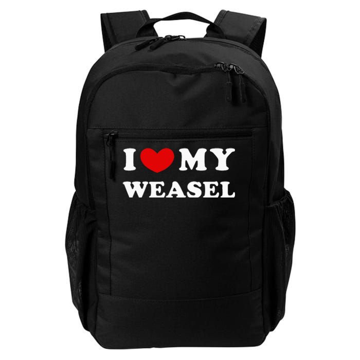 I Love My Weasel Daily Commute Backpack