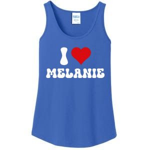 I Love Melanie I Heart Melanie Valentine's Day  Ladies Essential Tank