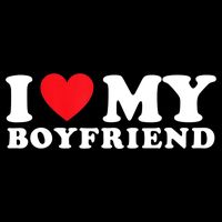 I Love My Boyfriend I Heart My Boyfriend BF TShirt Backpack