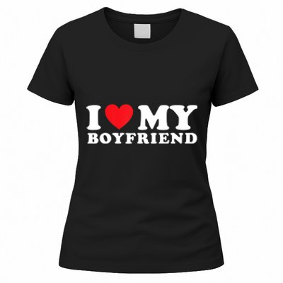 I Love My Boyfriend I Heart My Boyfriend BF TShirt Women's T-Shirt