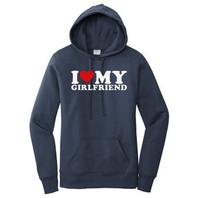 I Love My Girlfriend I Heart My Girlfriend GF Women's Pullover Hoodie