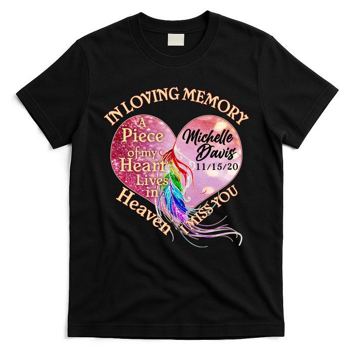 In Loving Memory Tribute Custom Rip Personalized Family T-Shirt
