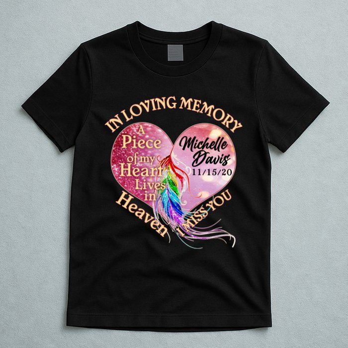 In Loving Memory Tribute Custom Rip Personalized Family T-Shirt