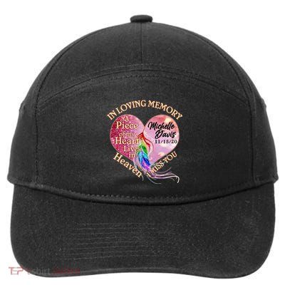 In Loving Memory Tribute Custom Rip Personalized Family 7-Panel Snapback Hat