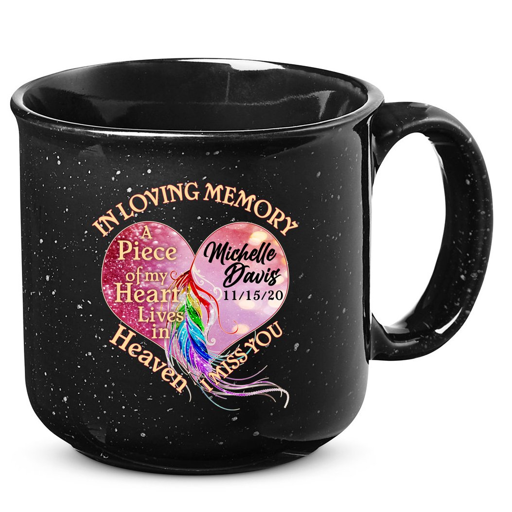 In Loving Memory Tribute Custom Rip Personalized Family 15oz Campfire Ceramic Mug