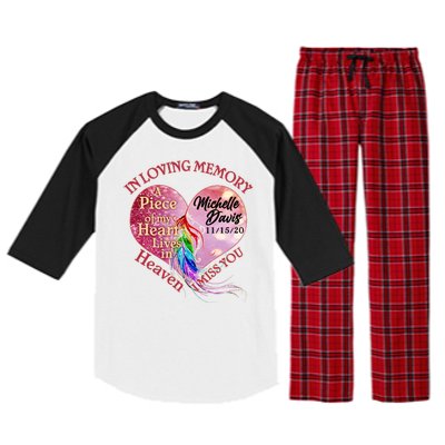 In Loving Memory Tribute Custom Rip Personalized Family Raglan Sleeve Pajama Set