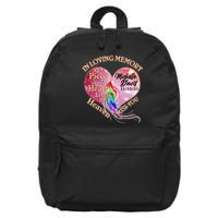 In Loving Memory Tribute Custom Rip Personalized Family 16 in Basic Backpack