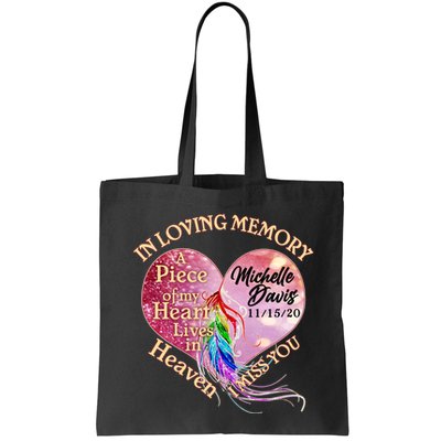 In Loving Memory Tribute Custom Rip Personalized Family Bag