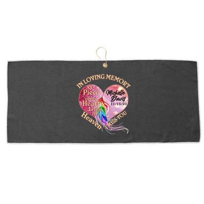 In Loving Memory Tribute Custom Rip Personalized Family Large Microfiber Waffle Golf Towel